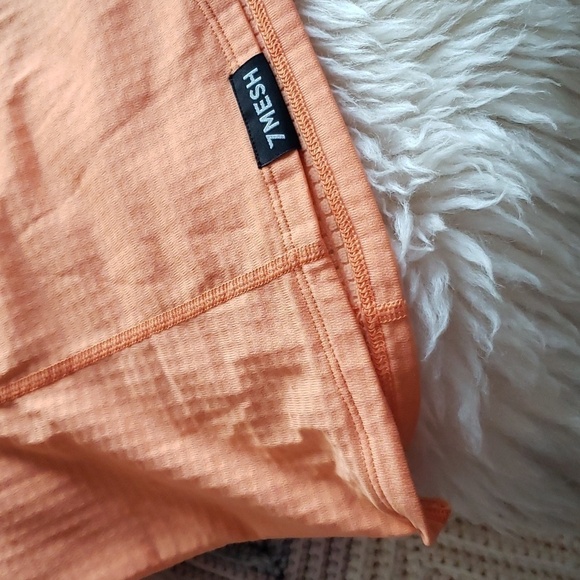 7 Mesh cycling base layer thermal long sleeve small orange - Picture 2 of 11